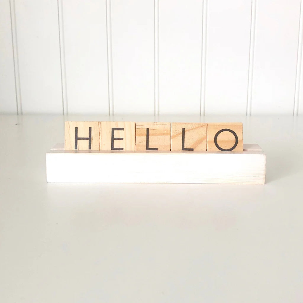 Scrabble Tile Holder - White