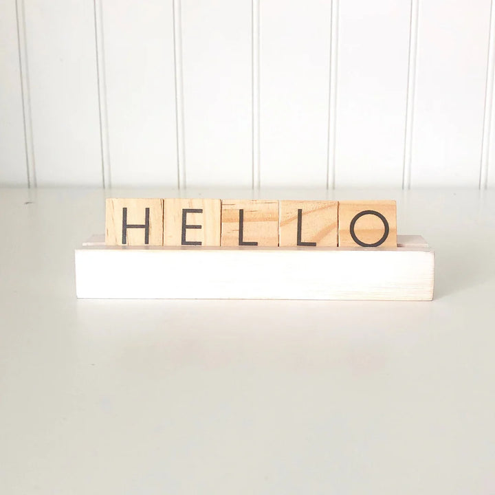 Scrabble Tile Holder - White