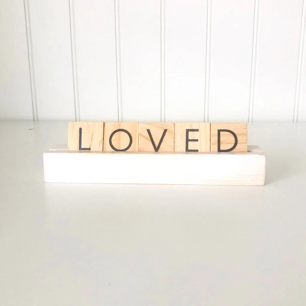 Scrabble Tile Holder - White