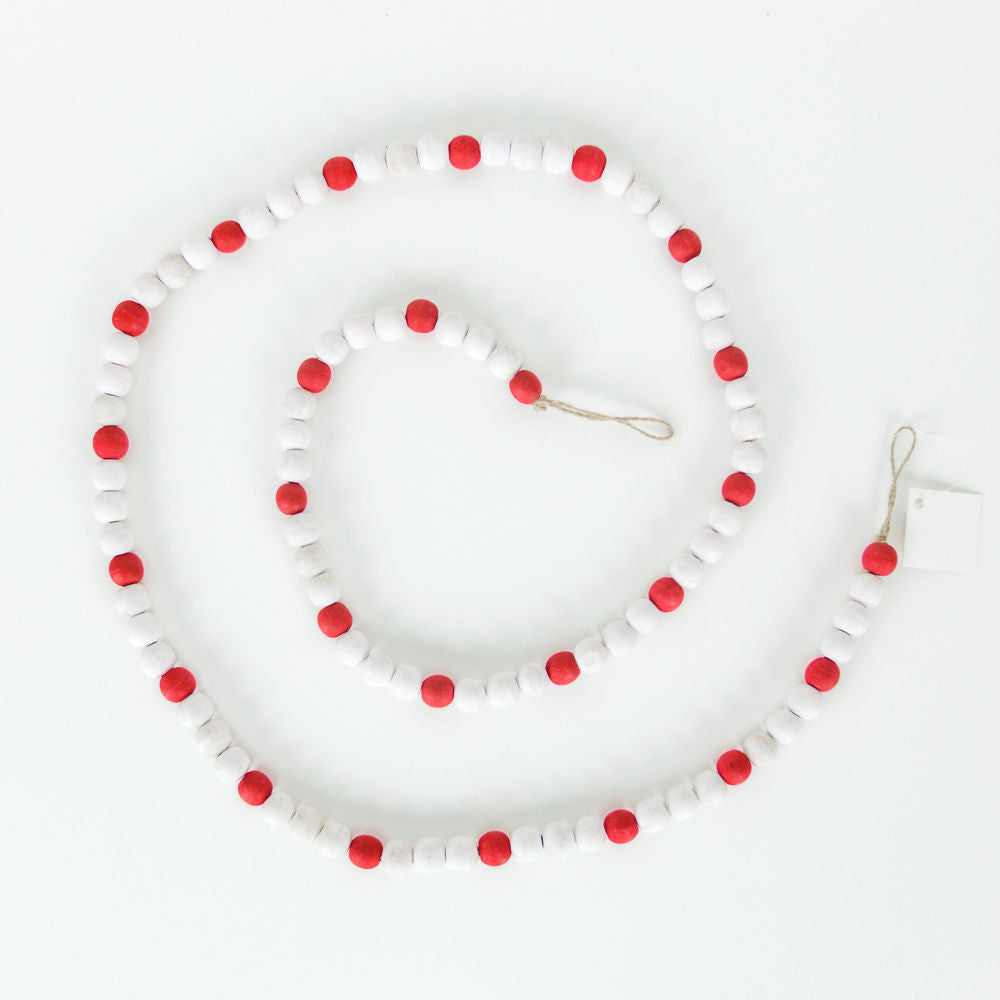 Wood Bead Garland - Christmas Carol Collection