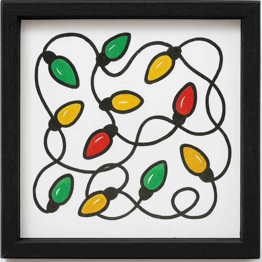Light Tangle Christmas Lights Collection 12"x12"