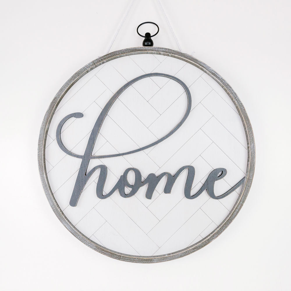22" x 22" x 2" Reversible Wood Frame Sign (Home)