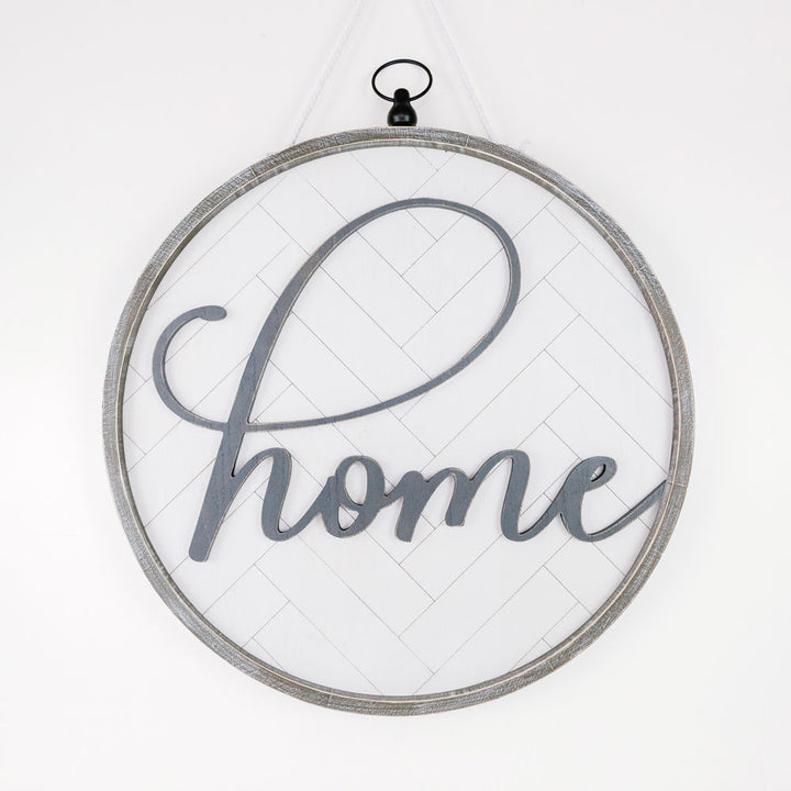 22" x 22" x 2" Reversible Wood Frame Sign (Home)
