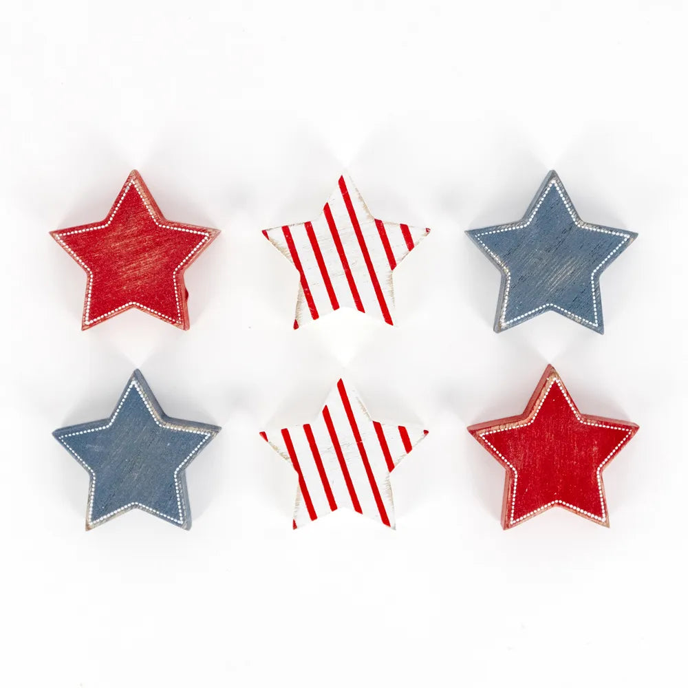 Letterboard Shapes Set – Americana Stars (Set of 6)