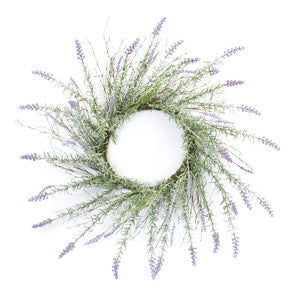 28" Lavender Artificial Wreath