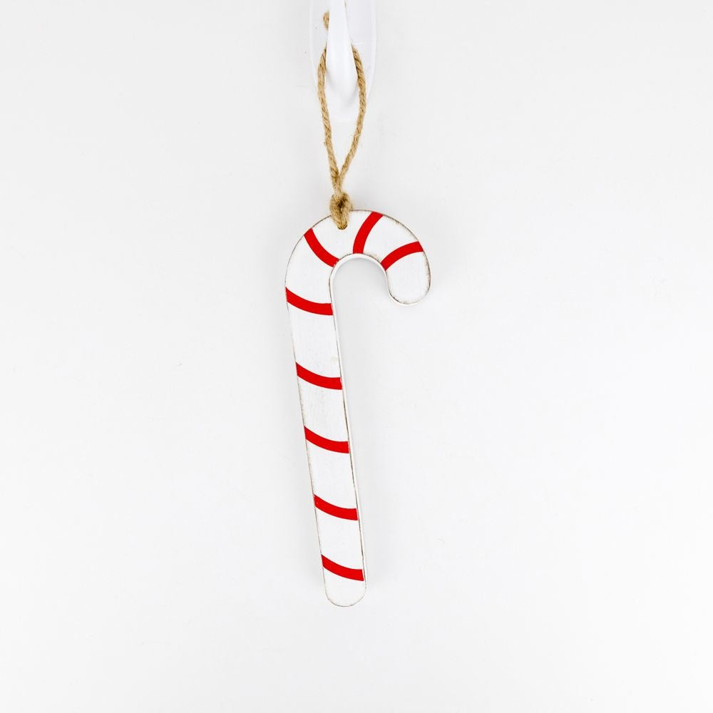Candy Cane Wood Ornament - Believe In Kindness Collection