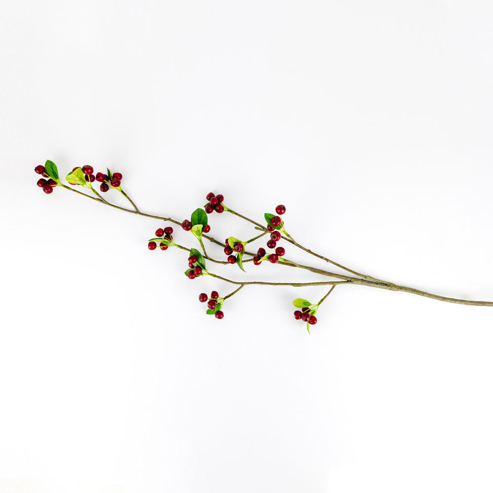 36" Faux Ficus Berry Clusters in Red & Green