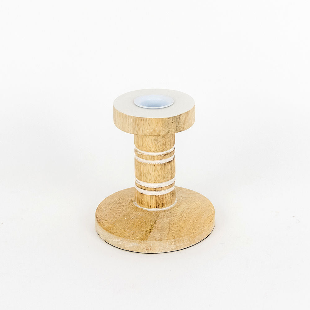 4" x 4" x 4" Mango Candle Holder
