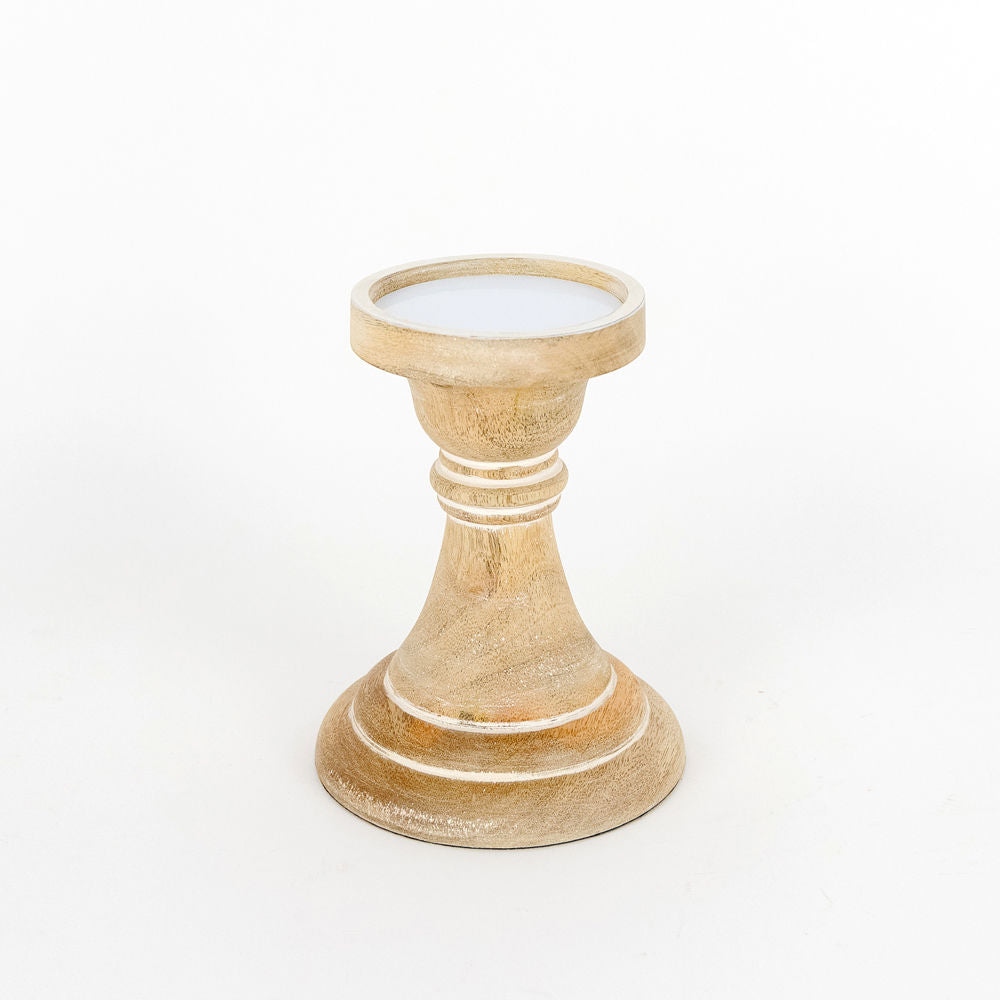 5" x 6" x 4.75" Mango Candle Holder