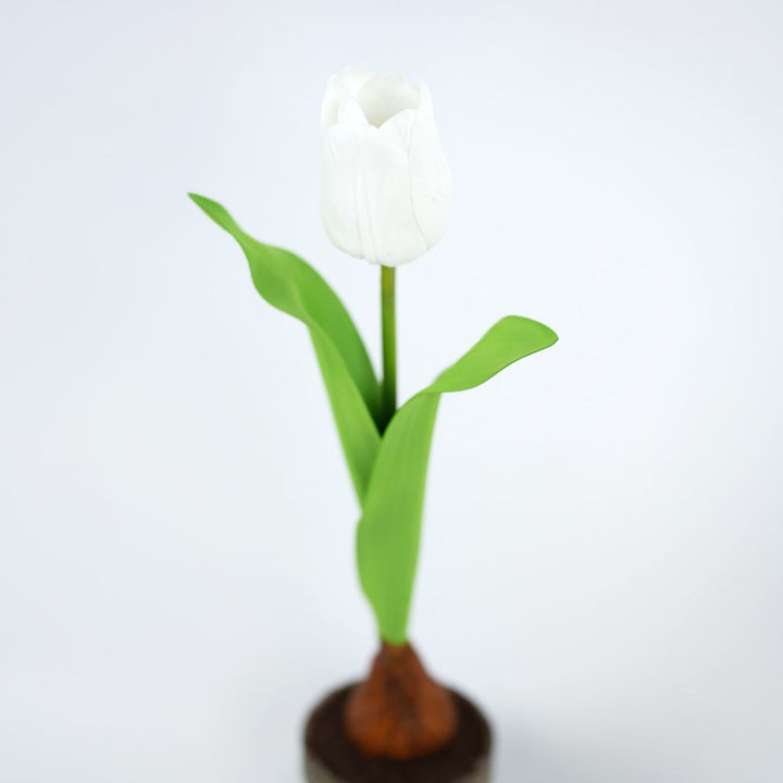 16" Faux Tulip in a Pot