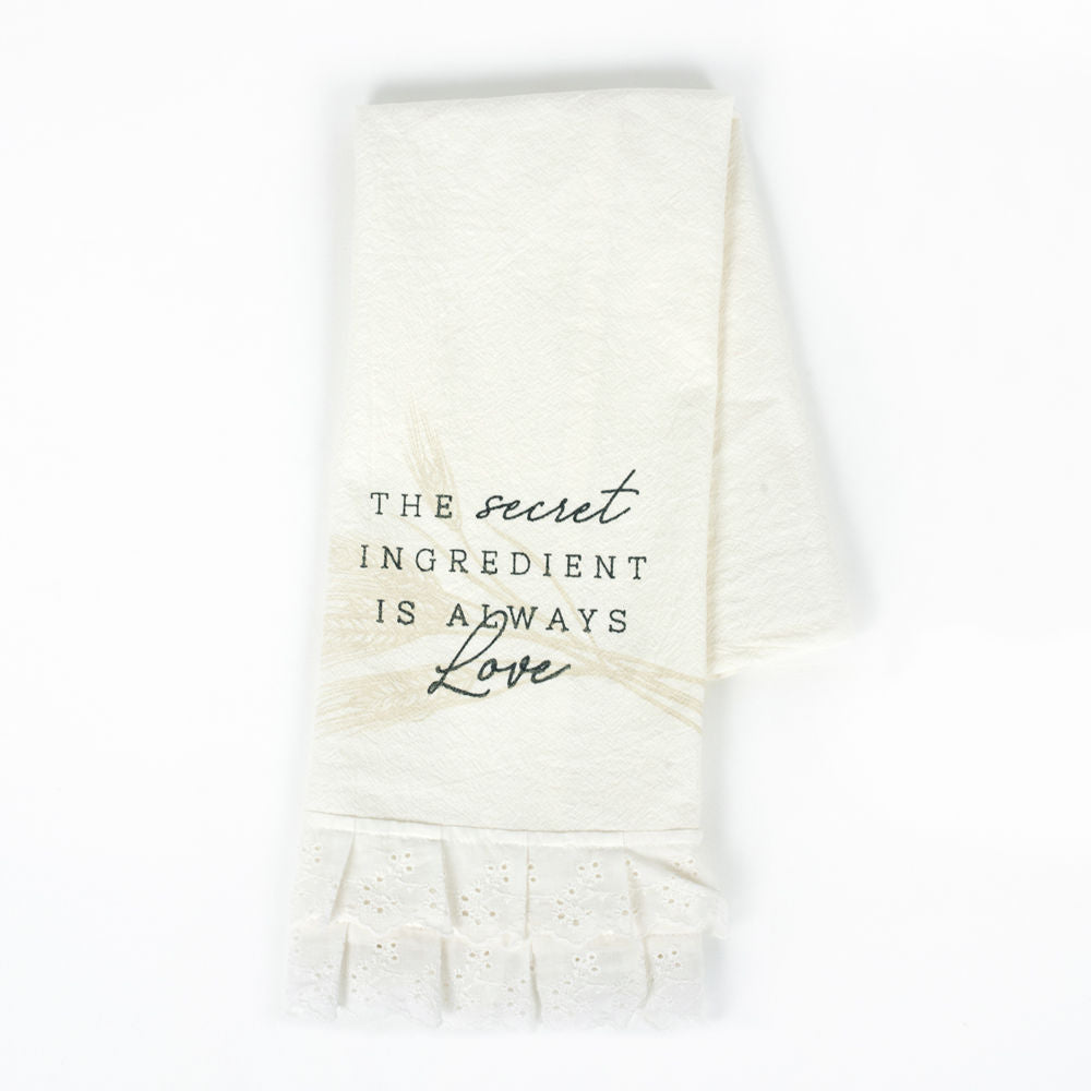 LOVE Dish Towel - Cozy Cottage Farms Collection
