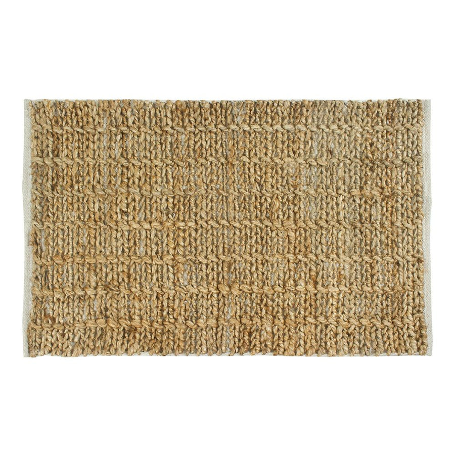 24x35 Rug Natural Jute Chindi Hemmed Rug | 24x35 Versatile Floor Covering ...