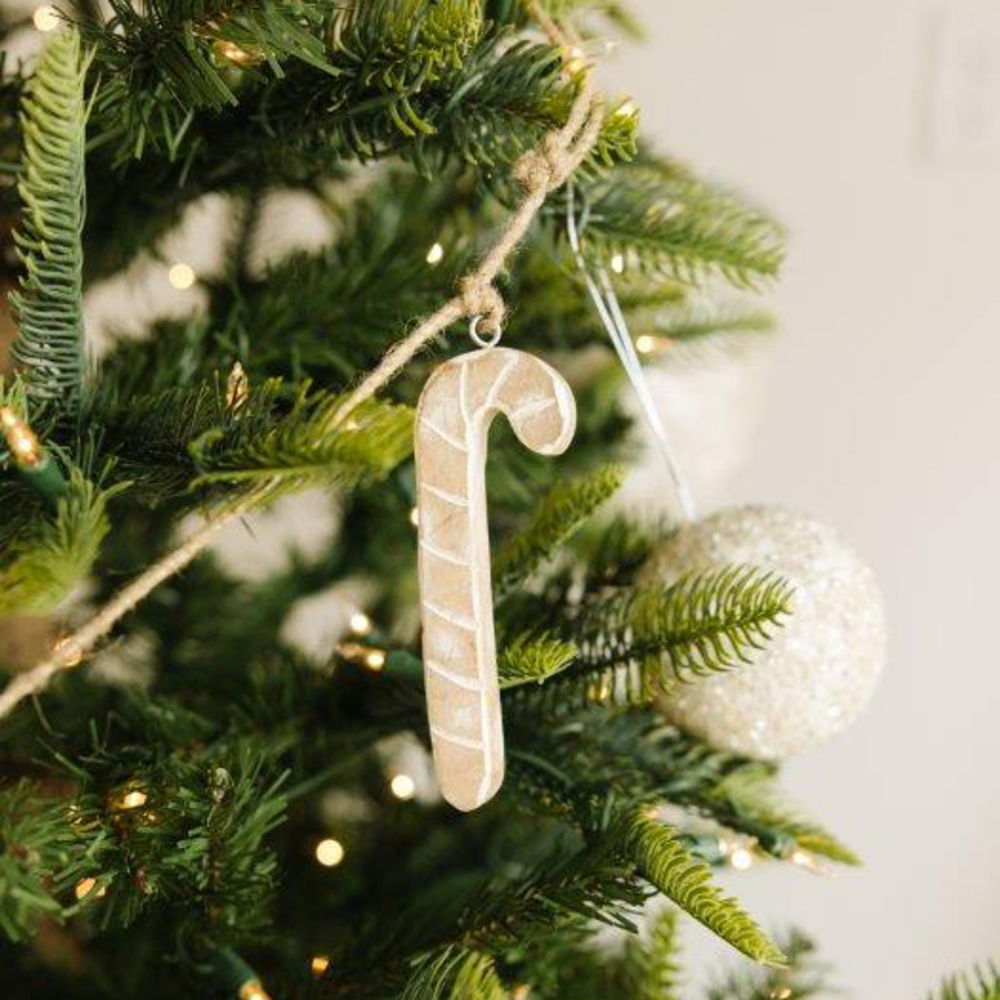 Mango Wood Candy Cane Garland