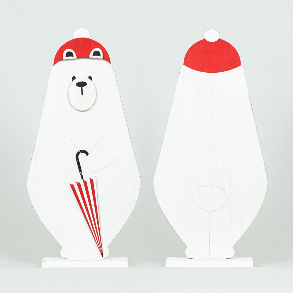 Polar Bear Wood Cutout - Believe In Kindness Collection