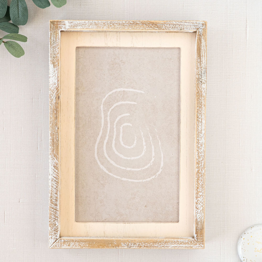 W Pond Wood Frame Sign - Brown & Cream