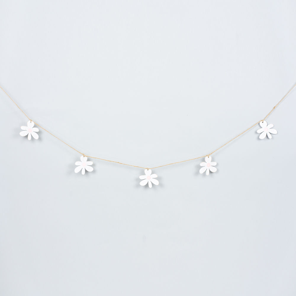Wood Flower Garland