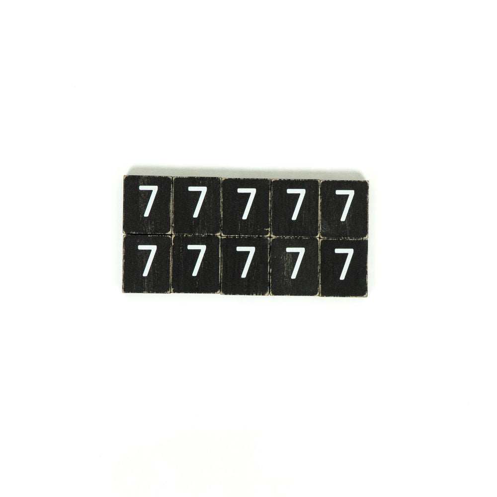 2" x 2" Wood Letter Tiles Set of Ten (#7)