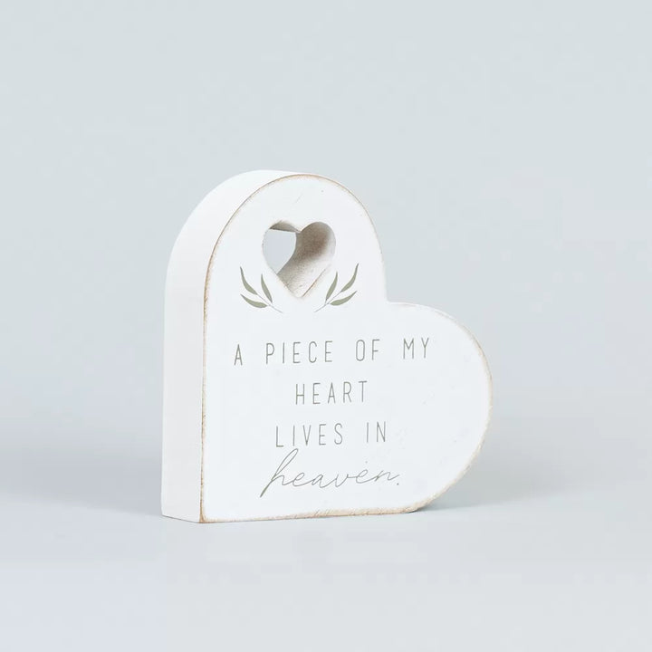 Wood Heart Block – “A Piece of My Heart Lives in Heaven”