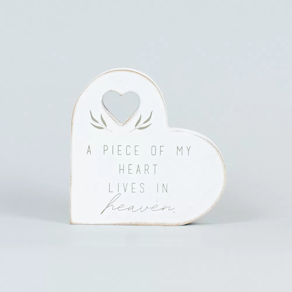 Wood Heart Block – “A Piece of My Heart Lives in Heaven”