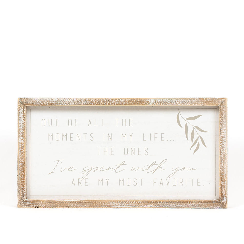 Moments Wood Framed Sign - Forever In Our Hearts