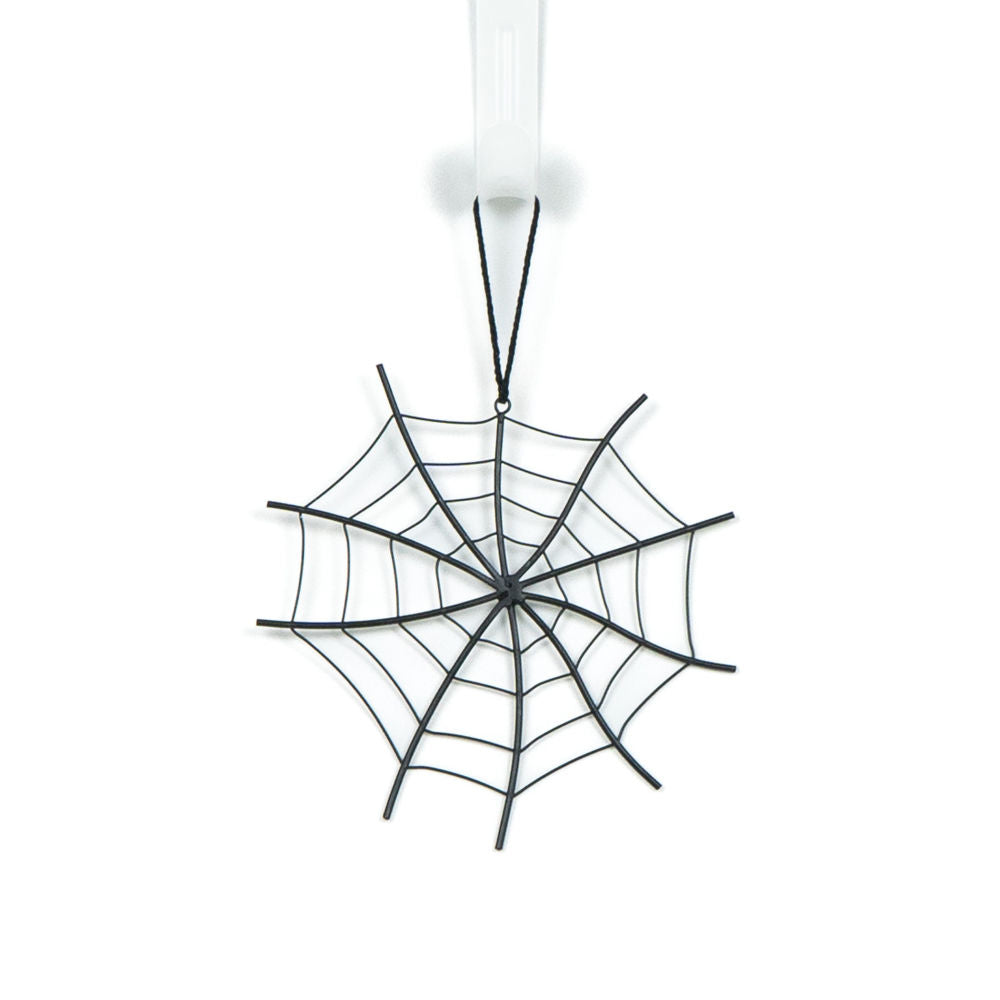 Spider Web Metal Wall Ornament - Black