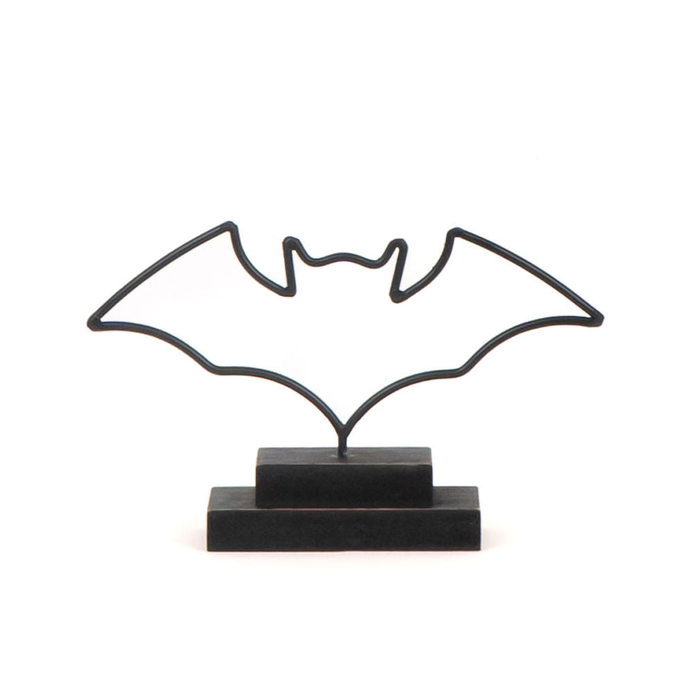8" x 6" x 5" Metal Cutout on Stand (Bat)