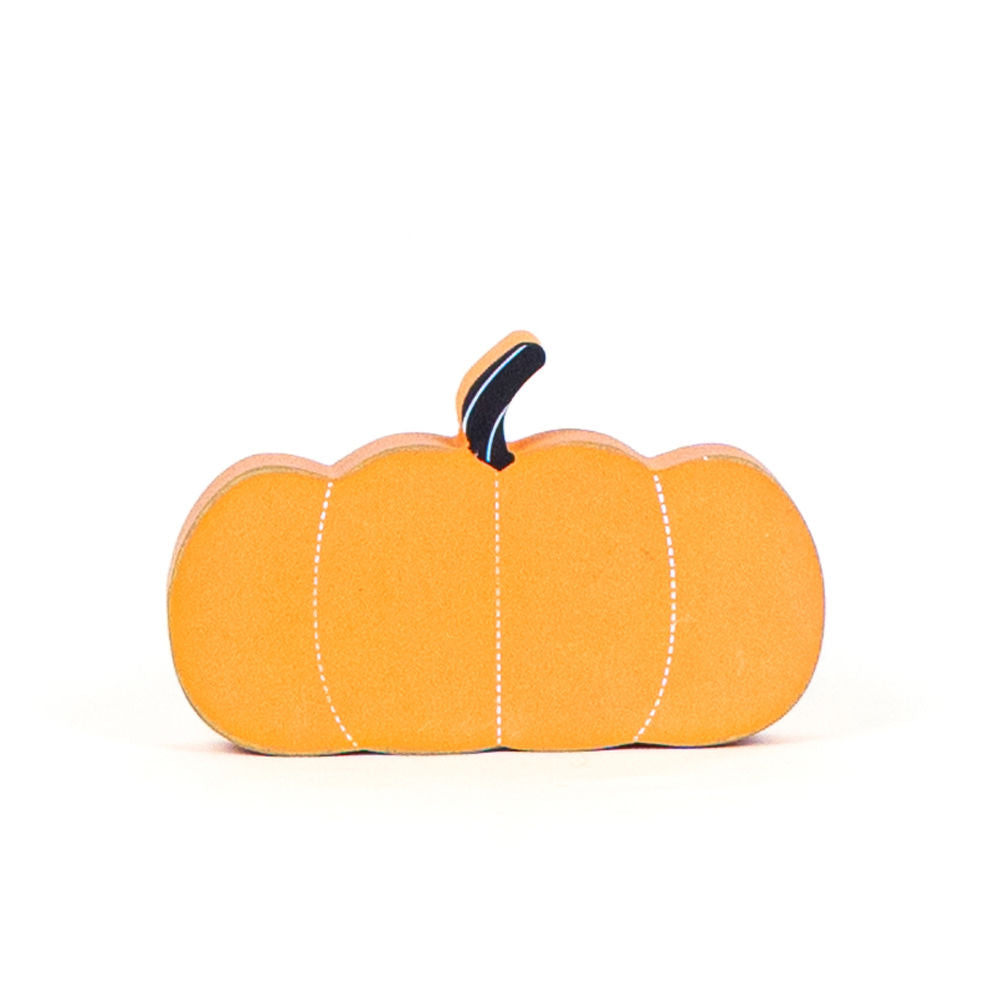 6" x 4" x 1" Reversible Wood Cutout (Pumpkin).