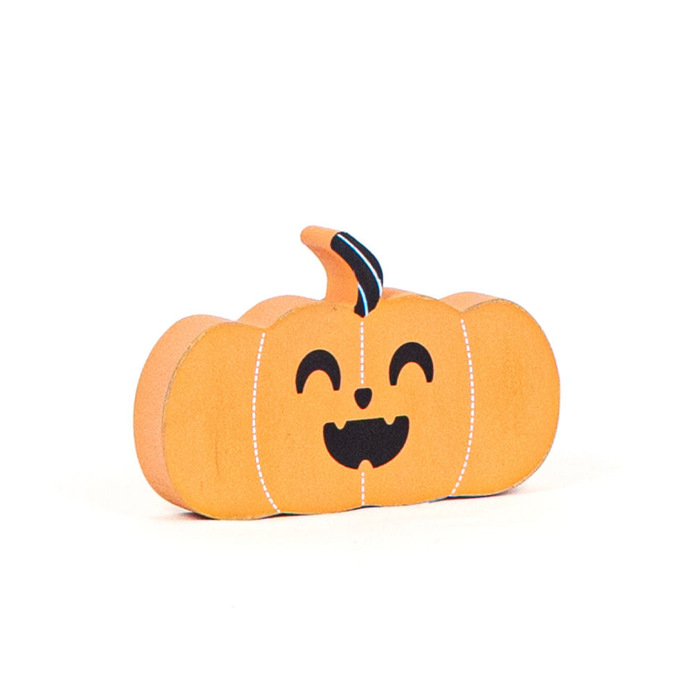 6" x 4" x 1" Reversible Wood Cutout (Pumpkin).