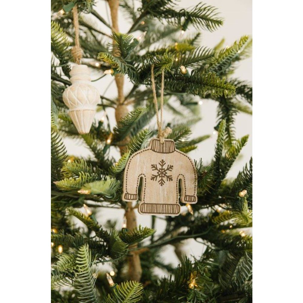 Wood Sweater Ornament - Mid Century Collection