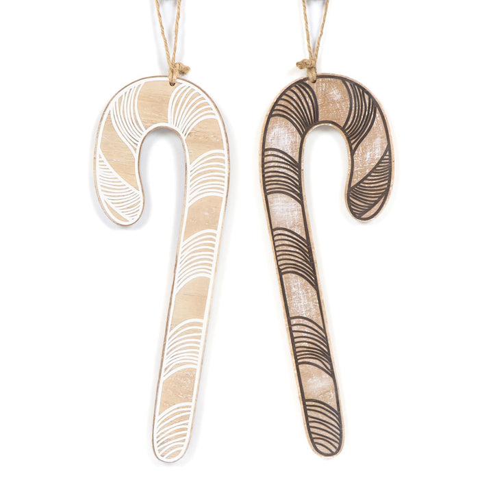 4" x 12" x 0.25" Wood Ornament (Candy Cane)