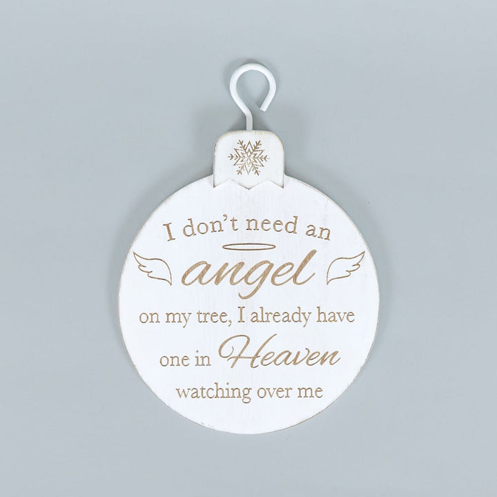 5" x 7" x 0.5" Wood Ornament (Angel)