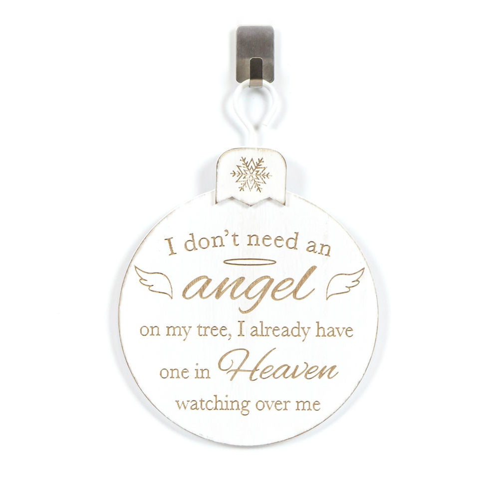 5" x 7" x 0.5" Wood Ornament (Angel)