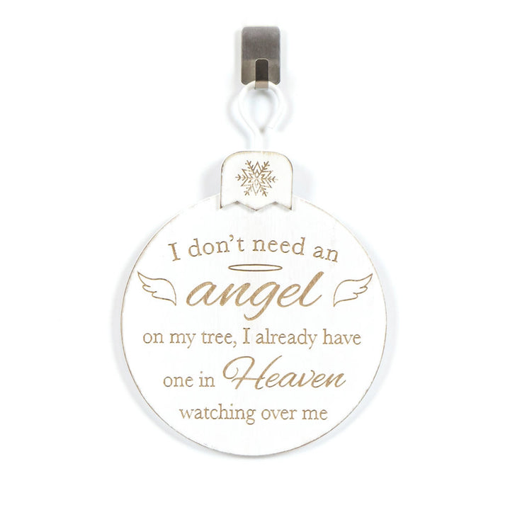 5" x 7" x 0.5" Wood Ornament (Angel)