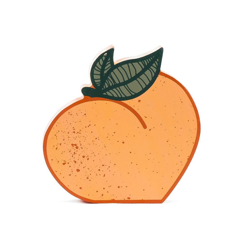Peaches, Cream & The American Dream Chunky Wood Peach