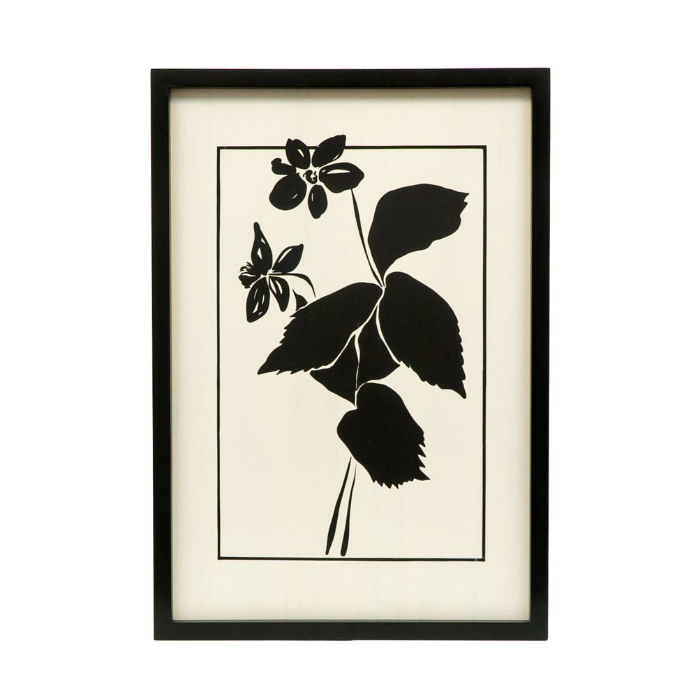 17" x 24" x 1.5" Reversible Wood Large Wall Art (Flowers)