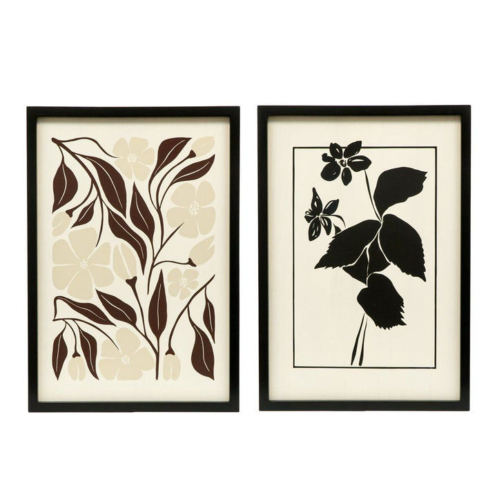 17" x 24" x 1.5" Reversible Wood Large Wall Art (Flowers)