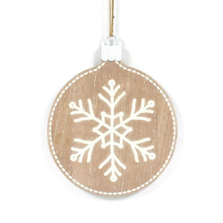 8" x 10" x 0.25" Reversible Wood Ornament (Snowflake)
