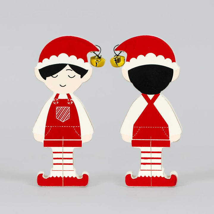 3" x 6" x 1" Chunky Wood Shape (Boy Elf)