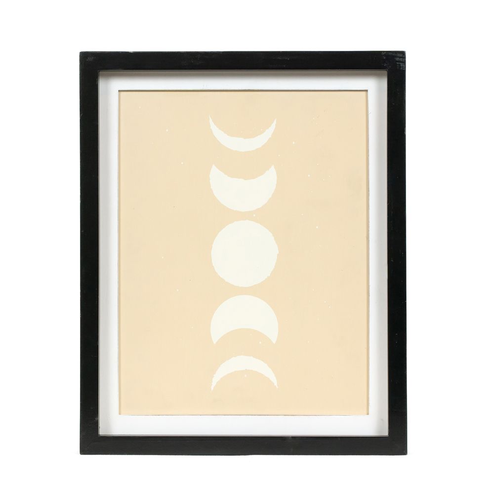 10" x 13" x 1.5" Reversible Wood Wall Art (Ho Ho Ho / Moon)