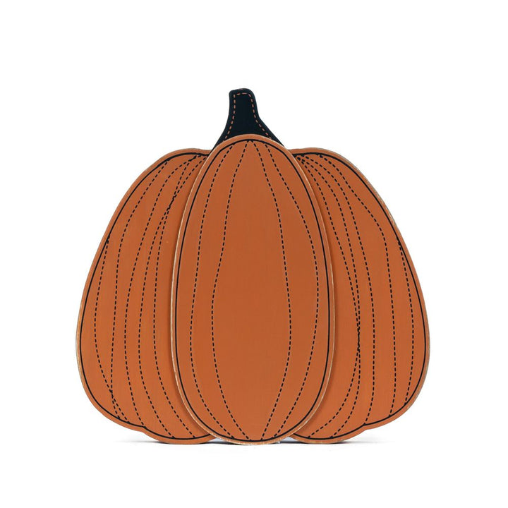 9" x 10" x 1.25" Chunky Wood Shap (Jack-o'-Lantern).