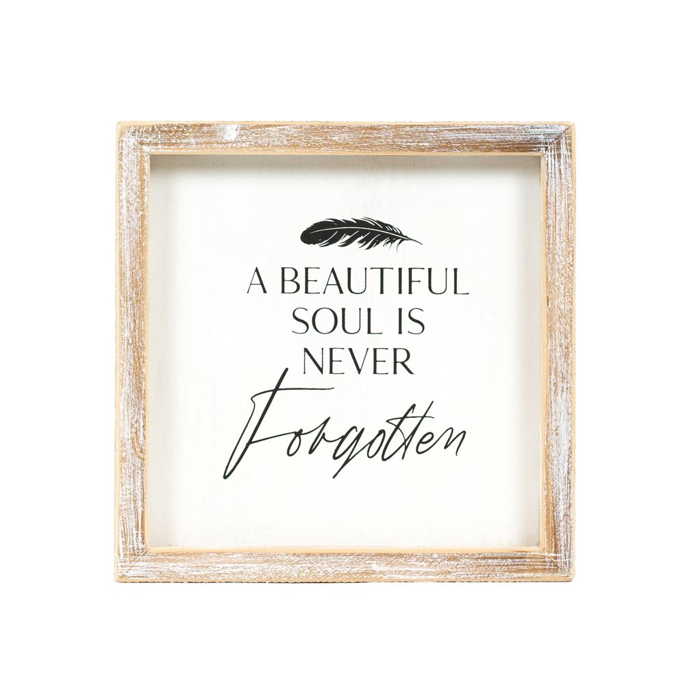 A Beautiful Soul Wood Frame Sign