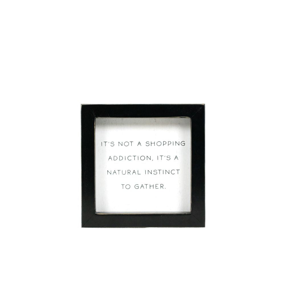5x5 Wood Frame Sign - Addiction Scripty Collection