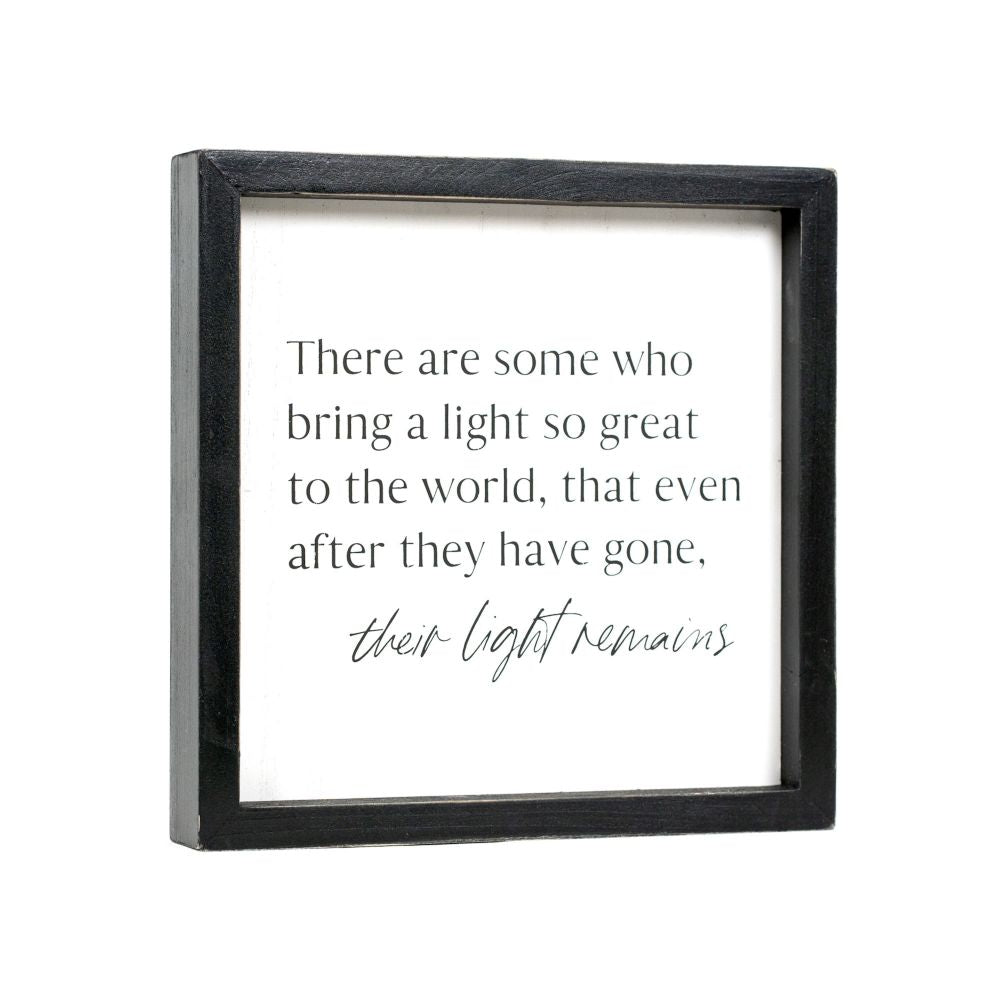 9" x 9" x 1.5" Wood Frame Sign (Light)