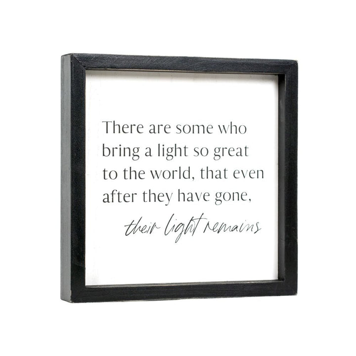 9" x 9" x 1.5" Wood Frame Sign (Light)