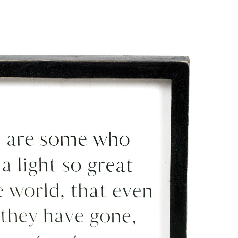 9" x 9" x 1.5" Wood Frame Sign (Light)