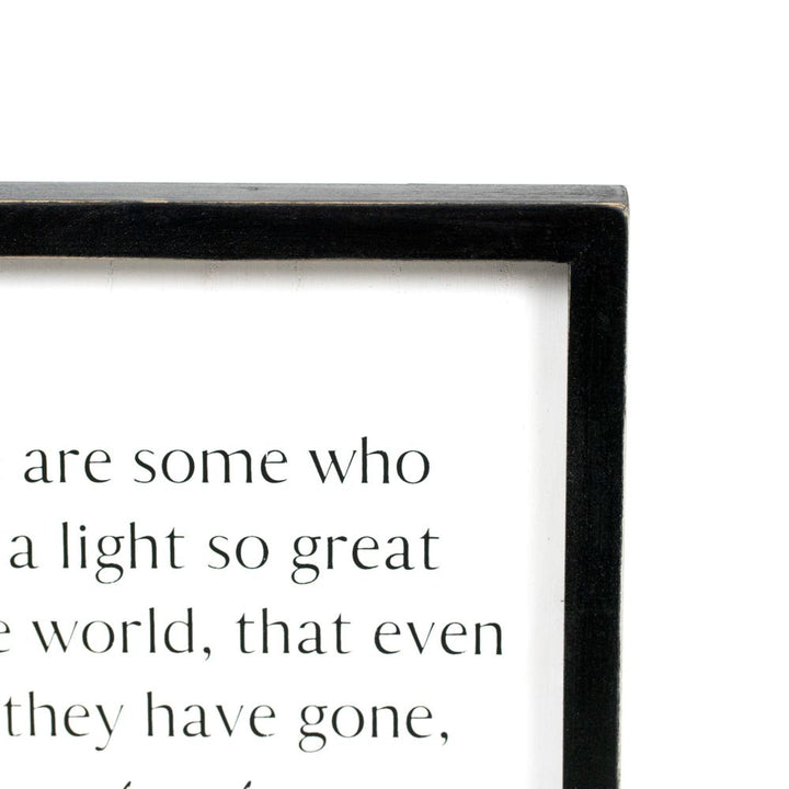 9" x 9" x 1.5" Wood Frame Sign (Light)