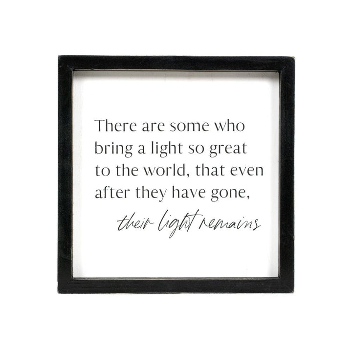 9" x 9" x 1.5" Wood Frame Sign (Light)