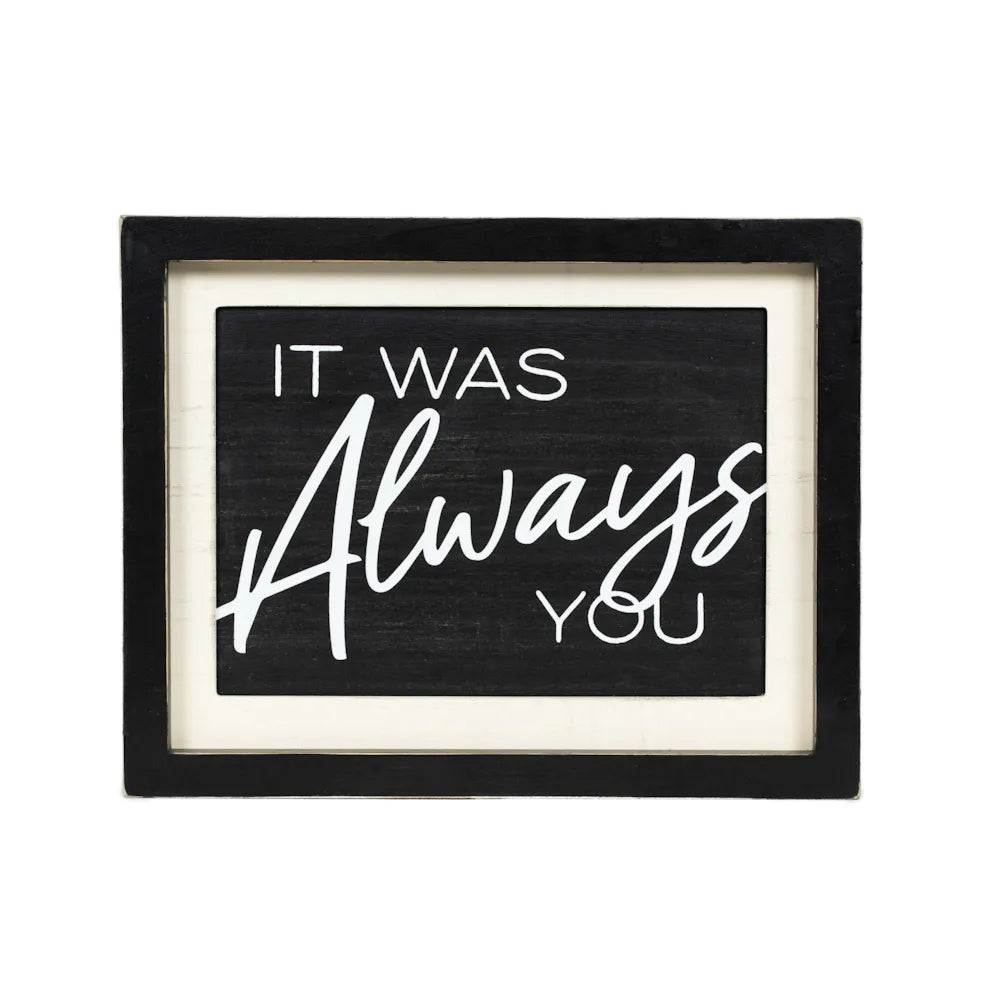 13x10x1.5 Love/Always Reversible Wall Deco