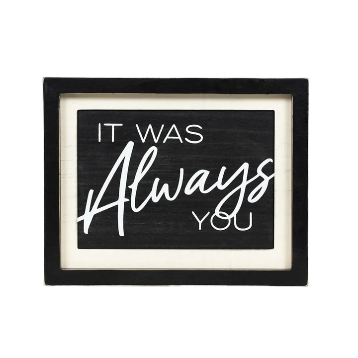 13x10x1.5 Love/Always Reversible Wall Deco
