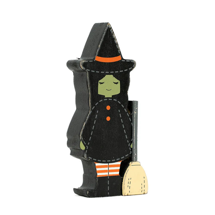 3" x 7" x 1" Chunky Wood Shape (Witch)